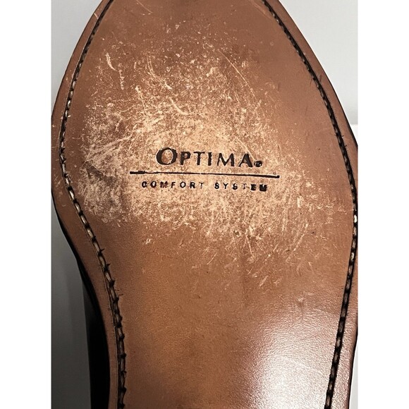 Johnston Murphy Optima Men's Melton Cap Toe Shoe 10 D Burgundy Calfskin 22-02985 - Picture 5 of 10